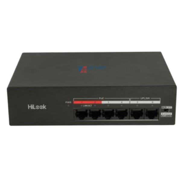 Module PoE Switch 4-port 10/100Mbps HILOOK DS-3E0106MP-35, Công suất 35W, Chống sét 2KV