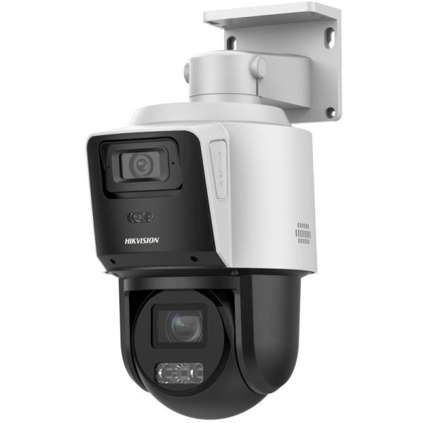 Camera TandemVu PTZ Hikvision DS-2SE3C404MWG-E/14 8MP (4MP+4MP) đàm thoại hai chiều, hồng ngoại 40m, phát hiện người/xe